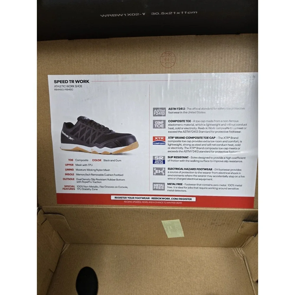 Reebok‎ Speed TR Work Shoes RB4450 Men's 5.5 / Women's 7.5 – Composite Toe EH SR
